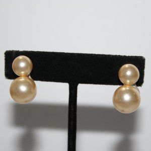 🤍 Vintage Screw-On Pearl Earrings · Sterling Silver · 7/8" · Non-Pierced ✨